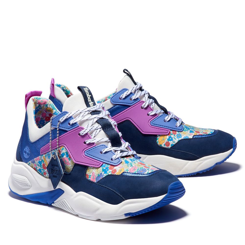 Tênis Feminino - Timberland Delphiville Made With Liberty Fabric - YWXPG4298 - Azul Marinho